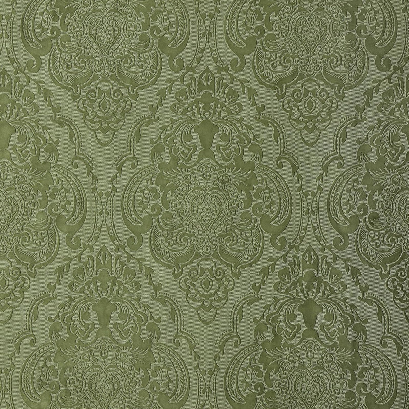 Velvet Blackout Crushed Floral Curtains - Luxury Vintage Patterned Decorative Drapes - Room Darkening 70%-85% （set of 2）