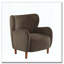 Fauteuil club à oreilles en velours