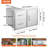 32.5 in. Stainless Steel Grade 304 Stainless Steel Drop-In and Mounting / Installation Required Door & Drawer Combo