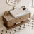 48" Modern Brown Freestanding Bathroom Vanity with White Ceramic Sink, Artificial Marble Countertop, Storage Drawer & Open Shelf