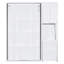 Lit escamotable mural simple avec bibliothèque, armoire supérieure, bureau extensible et rangement latéral-32575126