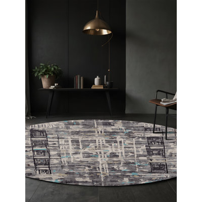 Tapis gris lavable à la machine