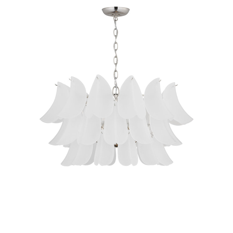Chloe 32 Chandelier, Polished Nickel