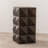 23.62"Height Three-dimensional Embossed Pattern Design Retro Side Table Retro Wooden Nightstand Brown