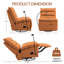 Fauteuil inclinable berçant surdimensionné pour adultes