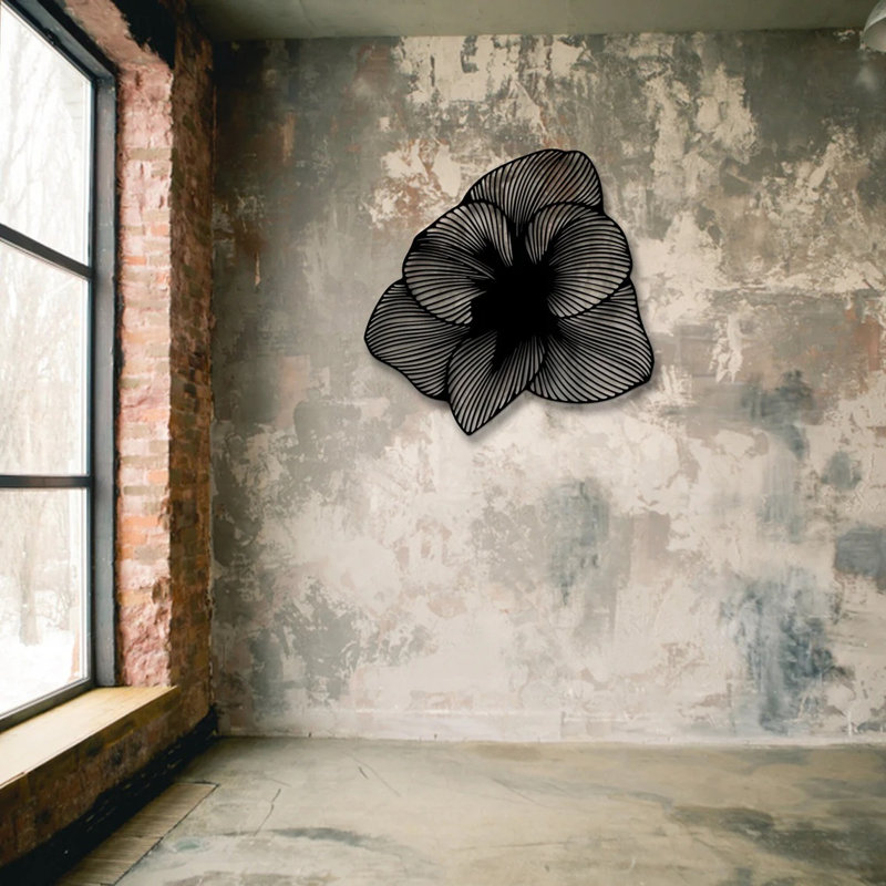 Handmade Traditional Plants & Flowers Wall Decor on Metal