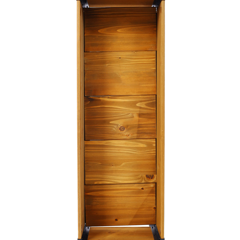 Lit surélevé rectangulaire en bois pour jardin