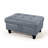 Grayish Blue Faux Leather Rectangular Lift Top Storage Ottoman Foot Stool, 33.5"×22"×17"-1477154651