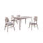 Ensemble de salle à manger en bois avec table rectangulaire et chaises Lyan-995302967-977543843-993116268