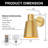 Armed Wall Sconce Chargeable RGB Dimmable-108985523