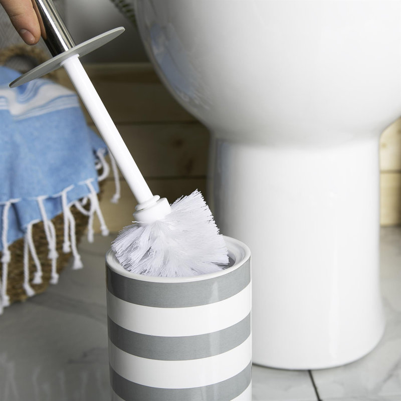 Harbour Housewares - Ceramic Toilet Brush, Grey