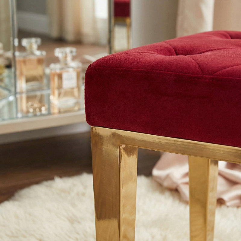 Pericles Velvet Ottoman