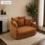 Fauteuil d'appoint en chenille surdimensionné-701439376