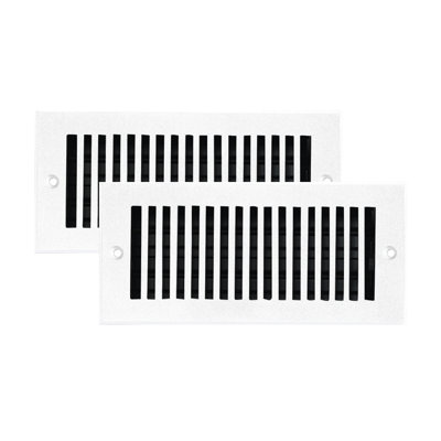 Paquet de 2 ouvertures de conduit 4 po x 10 po SLEEK (5-1 / 2 po x 11-3 / 4 po)