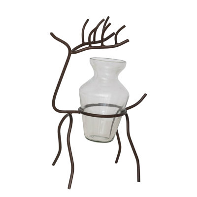 Glass/Iron Planter