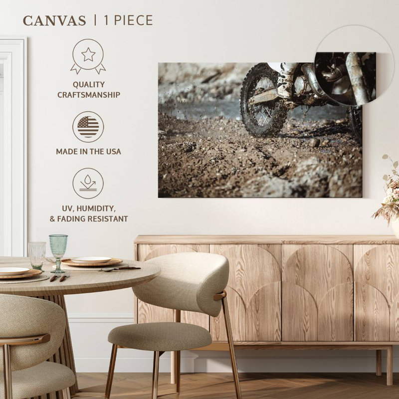 Sireci Muddy Motorcycle, 34" H x 51" W