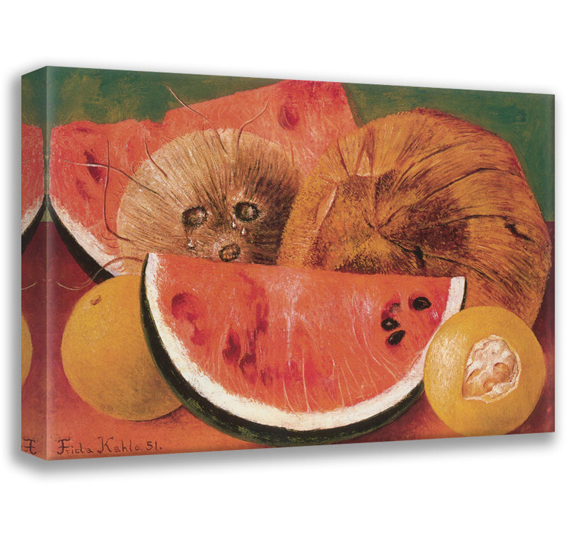 Coconuts (Glances) by Frida Kahlo Gallery Wrapped Canvas, 33" H x 48" W