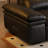 Black Genuine Leather Modular Sofa cushion Threeseat-846210030-846210031
