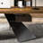 Brown Rectangular Solid Wood writing desk-2001250035