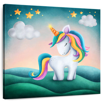 Ashelle ciel étoilé sur une licorne