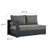 Modway Tahoe 57.5" Wide Outdoor U-Shaped Patio Sectional with Cushions-95616604