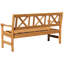 Bradon Solid Wood Pine Outdoor Bench-38420800-49501984
