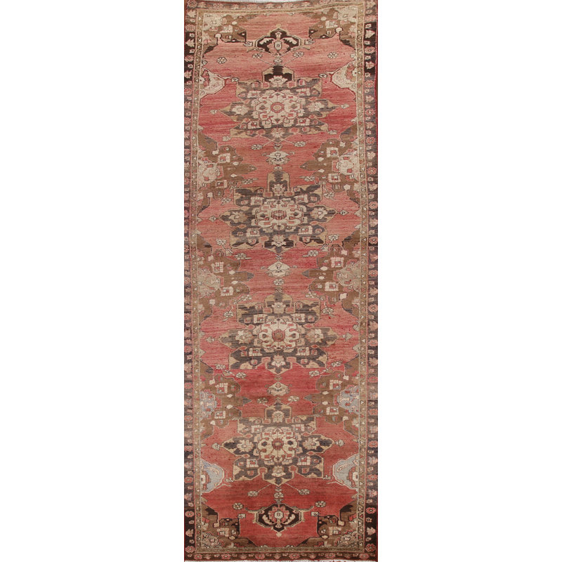 Pink Geometric   Runner Rug 3x13