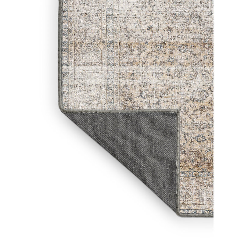 Tapis traditionnel rose clair / gris Sibyll, Rectangle 4 pi x 6 pi