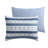 Perry Ellis Portfolio Caleb Blue Stripe Reversible Bed in a Bag Comforter Set-100731154