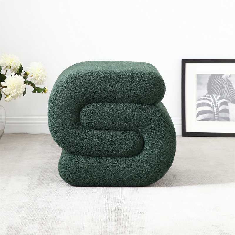 Repose-pieds en tissu Modern, Vert