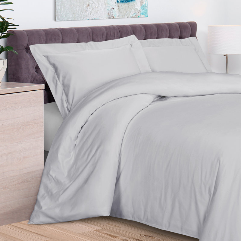 Platinum Rayon from Bamboo Full/Queen Duvet Cover Set