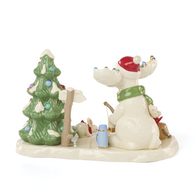 Lenox Marcel The Moose Fishing Figurine