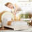 Twin Upholstered LED Bed Frame with Storage Drawer & Rainbow Headboard for Kids-1384657552