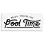 «It's on Pool Time Quote Summer Word Design» par Daphne Polselli, impression d'art graphique