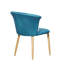 Siyana Modern Velvet Dining Chair - Ergonomic Curved Back with Solid Wooden Legs - Side Chair for Dining Room Living Room Restaurants - Single-504723197