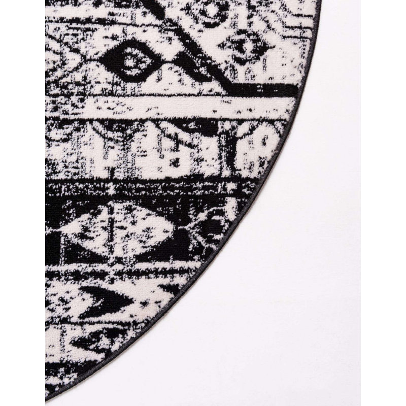 Tapis transitionnel Wenden couleur colombe, Rond 5 pi