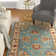 Tapis oriental bleu clair Mattalyn