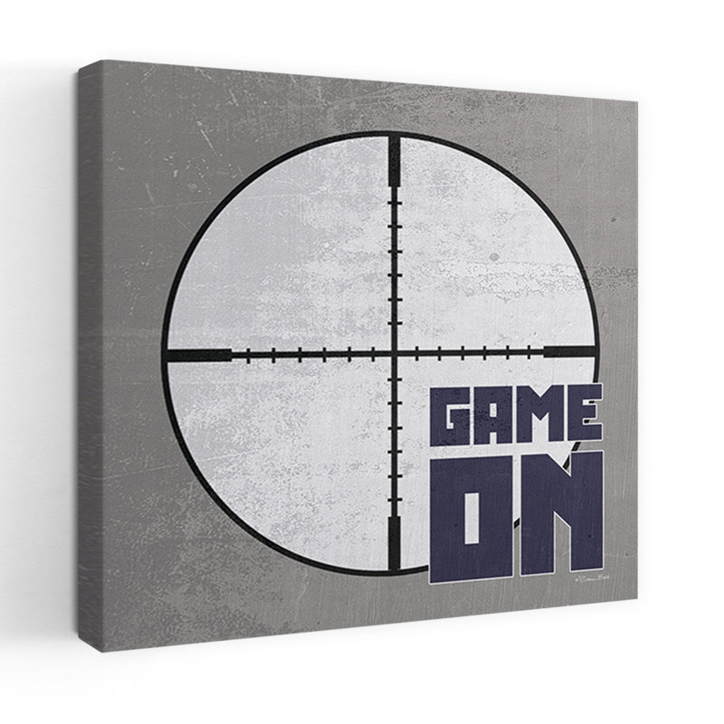 «Game On 1», art contemporain abstrait, H 48 po x l 48 po