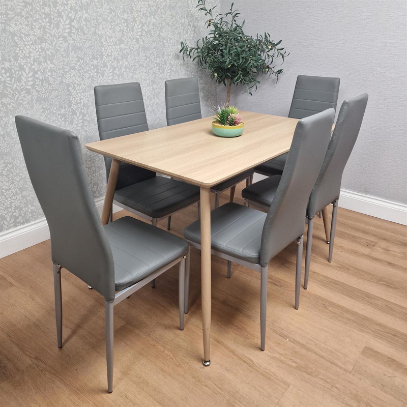 6 - Person Dining Set, Grey