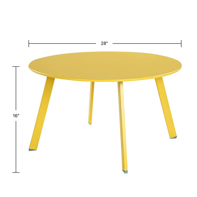 Evelunn Single Coffee Table, Yellow
