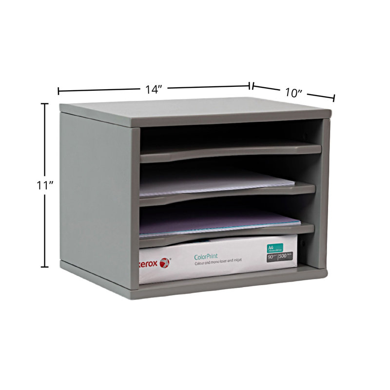 Babb Wood Stackable Paper Organizer