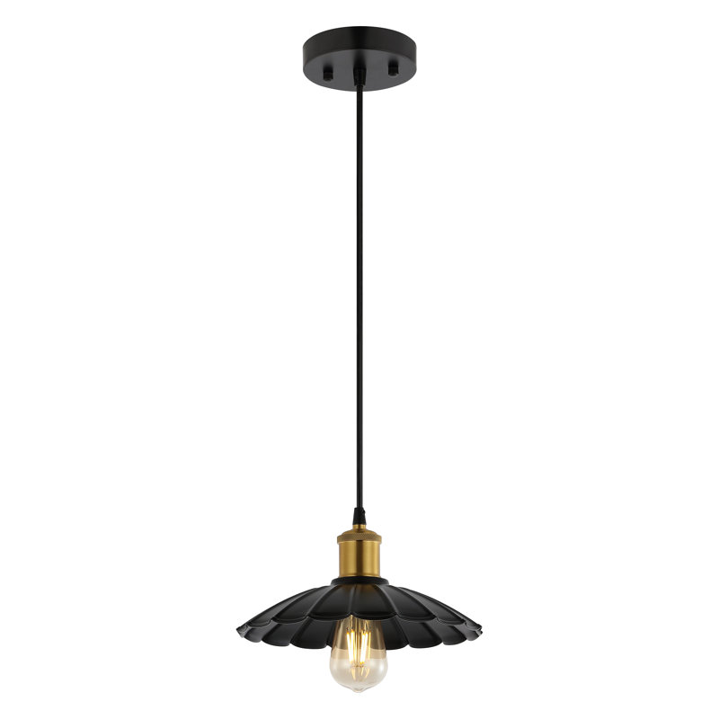 Luminaire suspendu en forme de dôme à 1 lumière