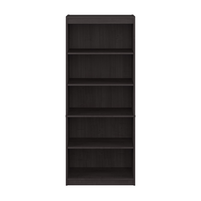 Barra 5 Shelf Bookcase, Charcoal Maple