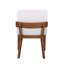 Ensemble de 2 chaises de salle à manger rembourrées en cuir et en cuir PU brillant