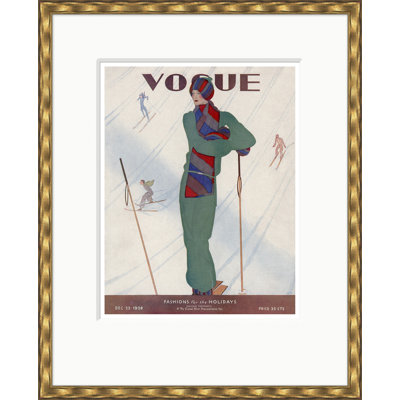 Vogue Cover, Fashion For The Holidays, Jean Pages, December 22, 1928 Print by Jean Pages