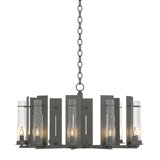 New Town 10 - Light Unique/Statement Wagon Wheel Chandelier