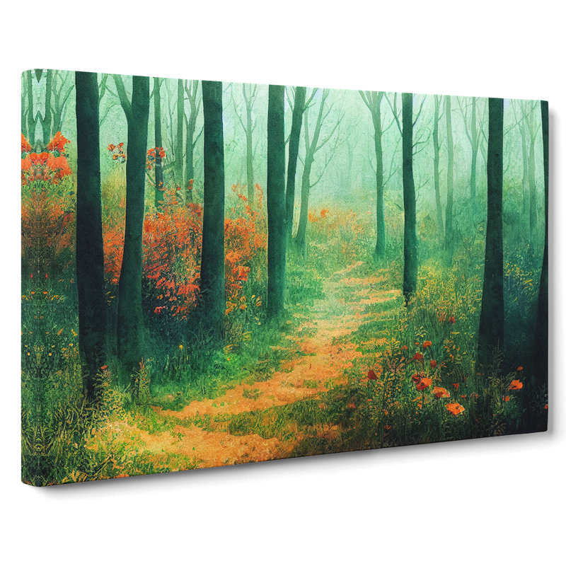 Summer Forest Watercolour Vol.4 - Wrapped Canvas