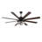 Terriek 72" Black Ceiling Fans with Lights and Remote, 6 Speed Reverisble DC Motor Large Motor Modern Ceiling Fan-868463039