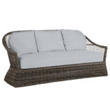Soho 81.75" Wide Outdoor Wicker Patio Sofa with Cushions