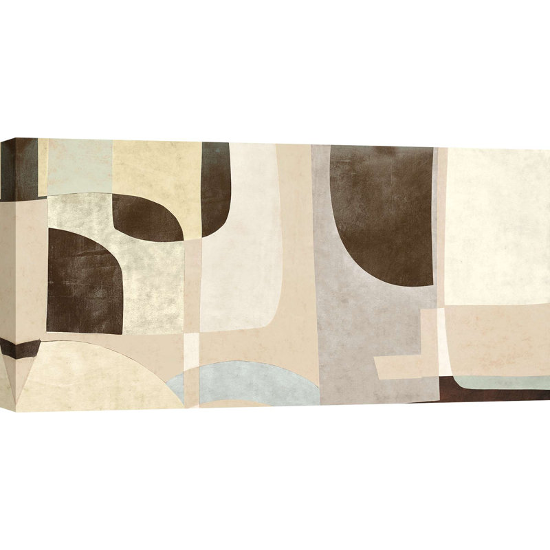 2SR6983 Geometric And Abstract Art: Double Fantasy by Steve Roja - Wrapped Canvas Print, 35cm H x 70cm W